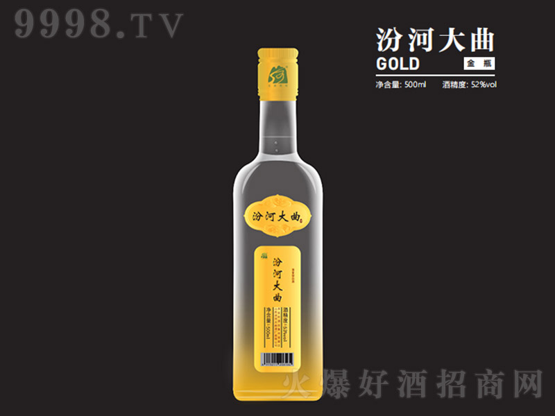 �ںӴ����ƽ�ƿ �����Ͱ׾ơ�52�� 500ml��