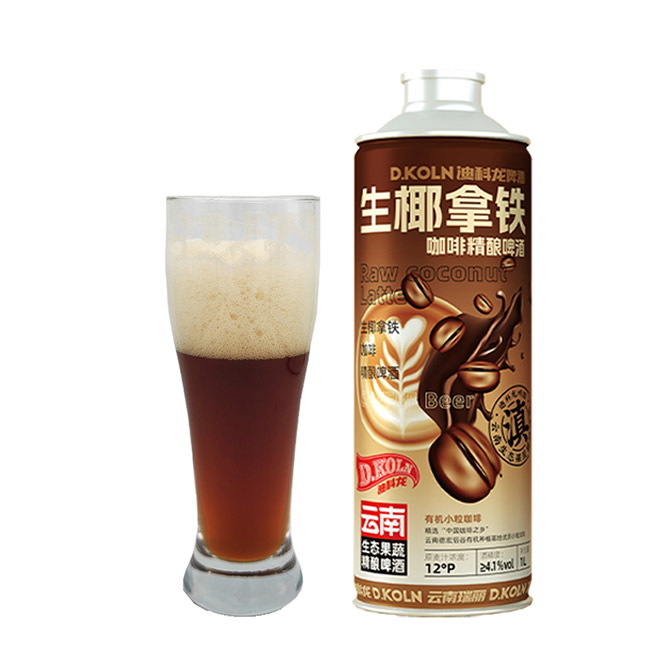 迪科龍生椰拿鐵咖啡精釀啤酒【12° 1L】