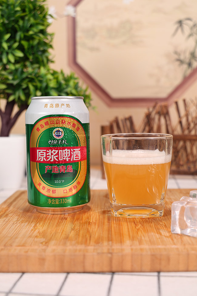 青島嶗勃原漿啤酒【10度330mlx24】